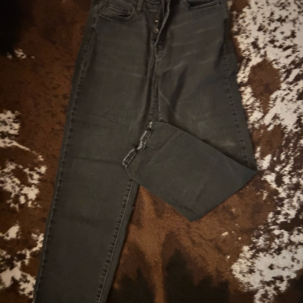 Flying Monkey Black Ankle Cropped Jeans